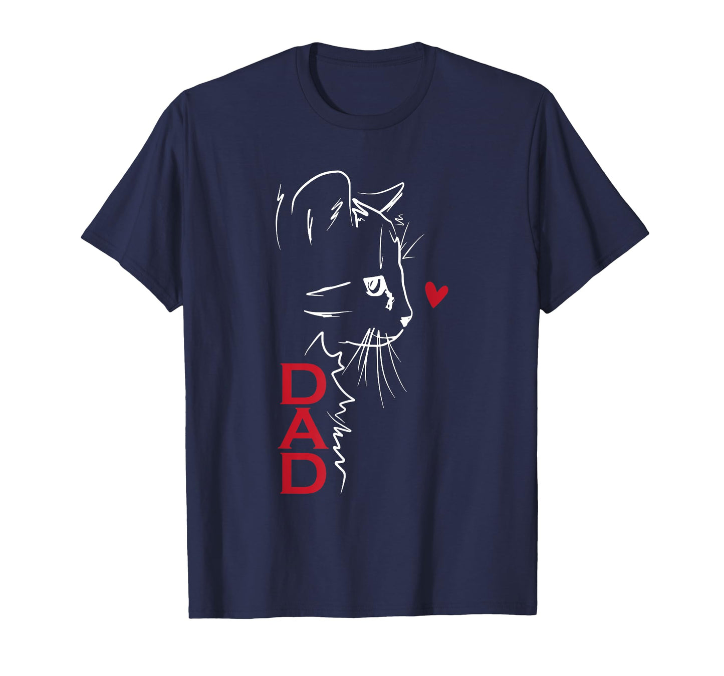 Cat Dad Fathers Day Kitten Lover Papa Grandpa Daddy Men T-Shirt