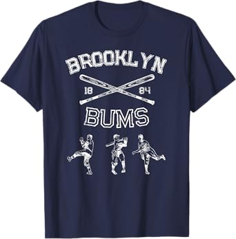 Classic Brooklyn Bums New York Baseball Fan Retro Vintage T-Shirt