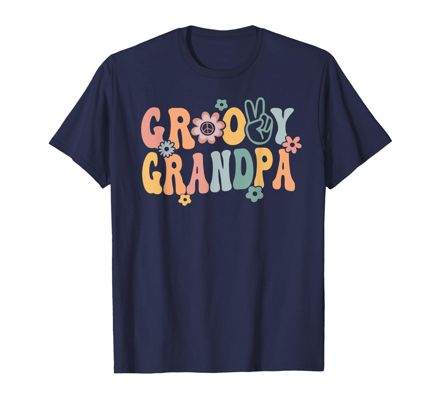 Groovy Grandpa Retro Opa Matching Family 1st Birthday Party T-Shirt