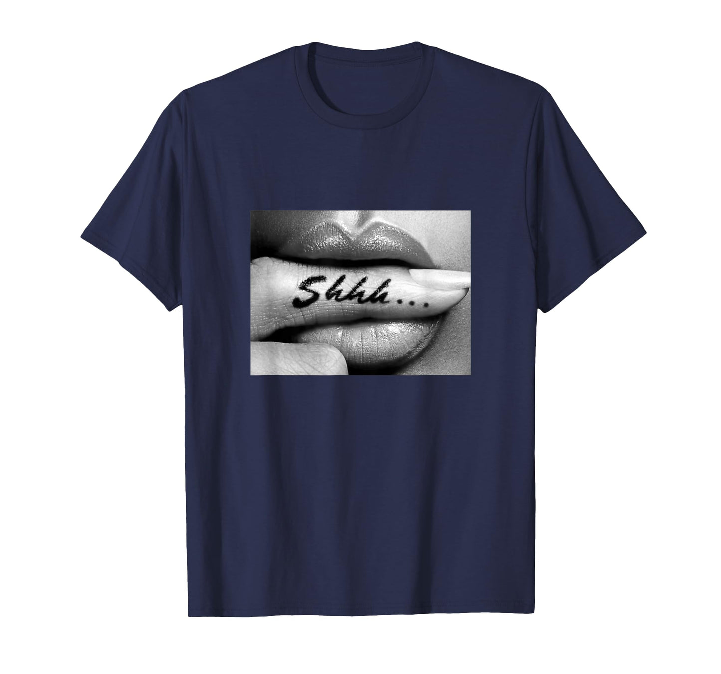 Shhh... T-Shirt Finger Lips Hoodie Sexy Finger in Mouth T-Shirt
