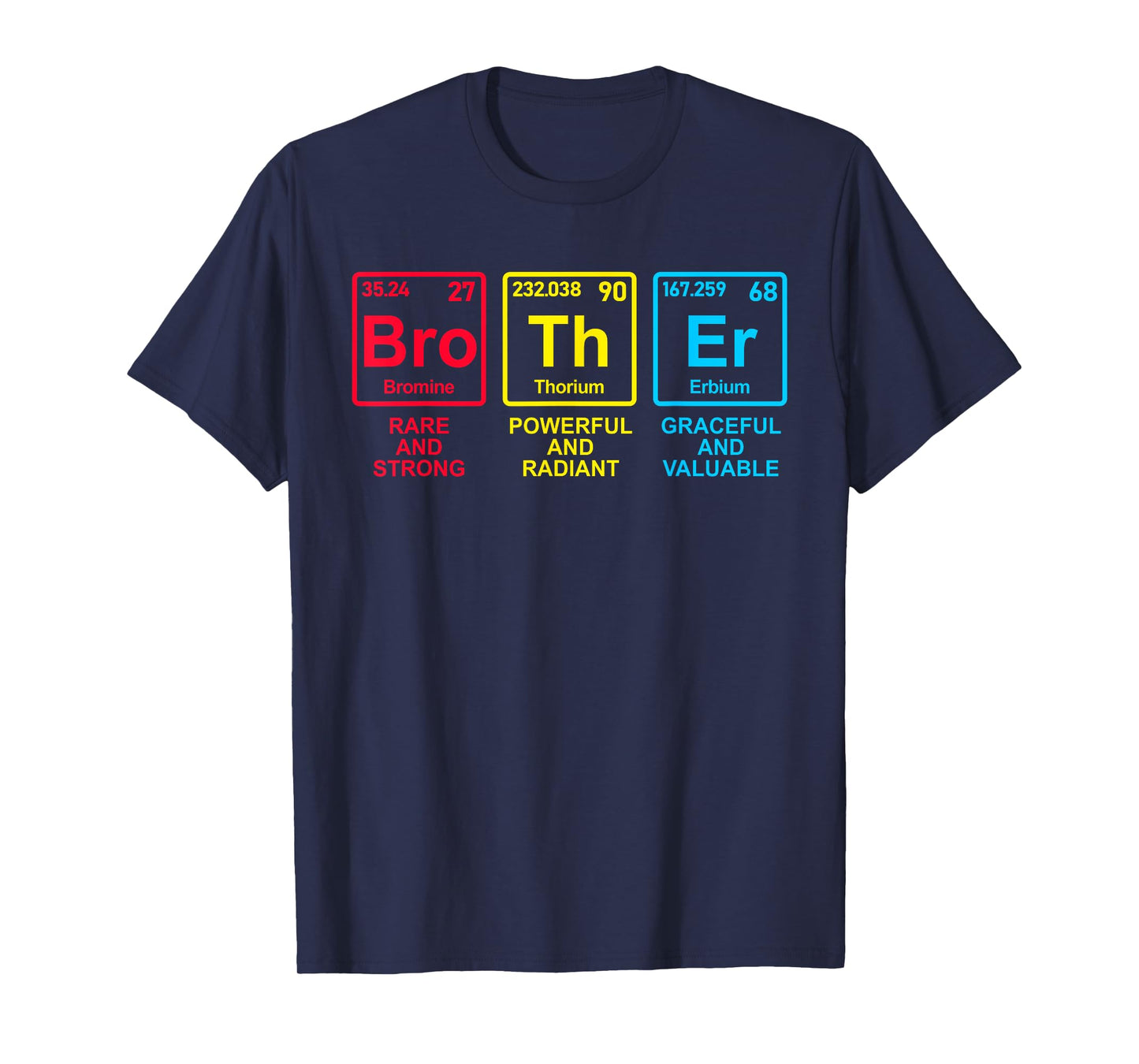 Father's Day 2025 Women Men Brother Elements Periodic Table T-Shirt