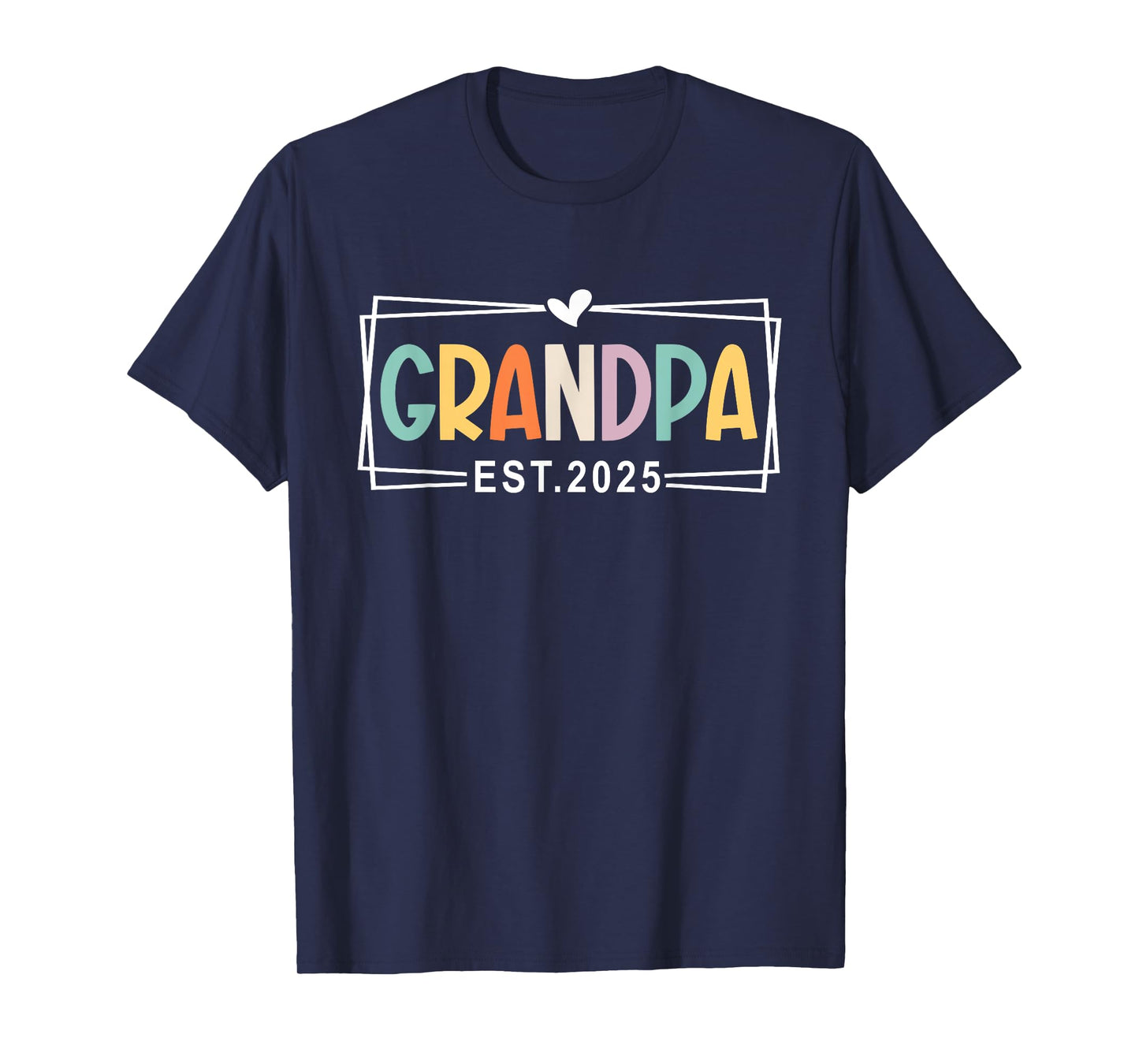 Grandpa Est 2025 Promoted to Grandpa 2025 1st Time Grandpa T-Shirt