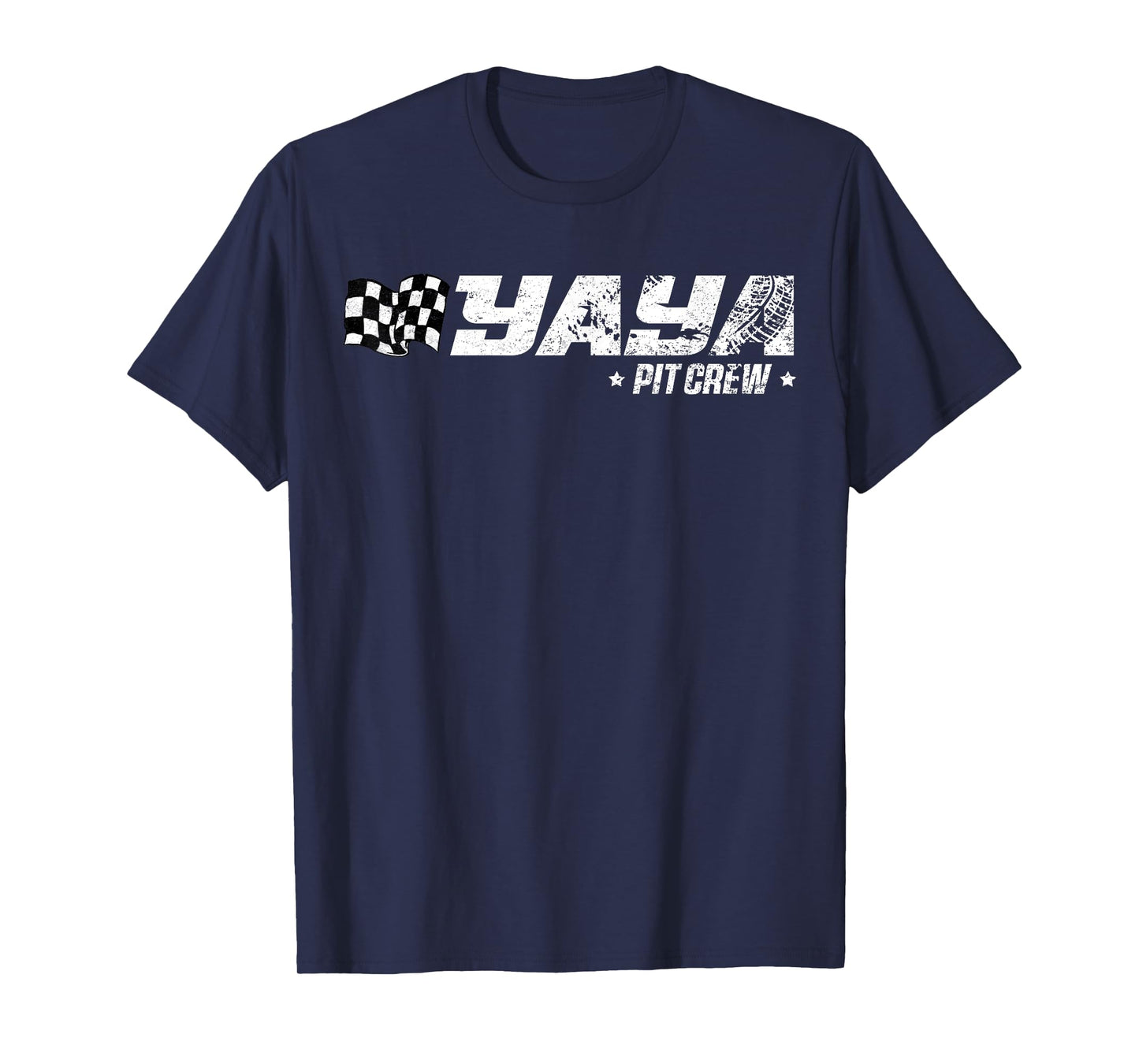 Yaya Pit Crew Race Car Birthday Family Racing T-Shirt