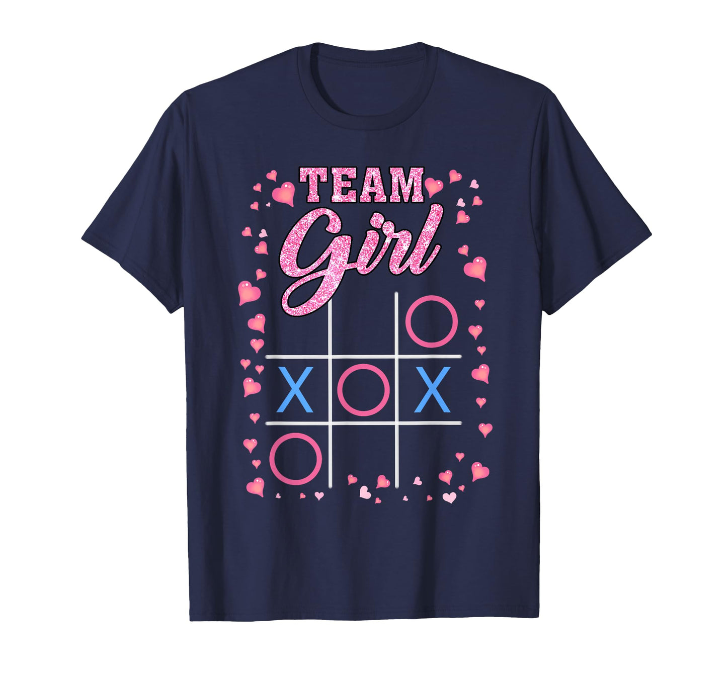 Fun Gender Reveal Baby Shower Party Team Girl Men Women Kids T-Shirt