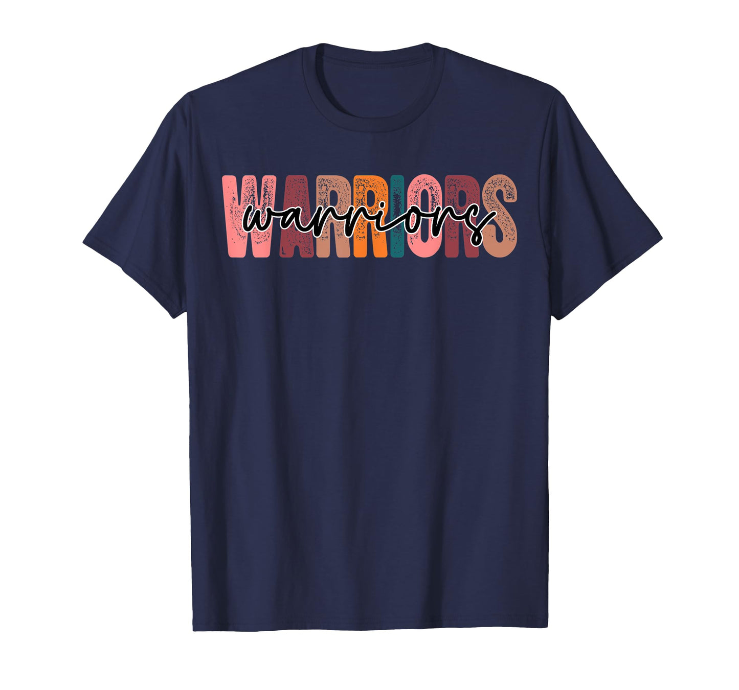 Warriors School Sports Fan Team Spirit T-Shirt