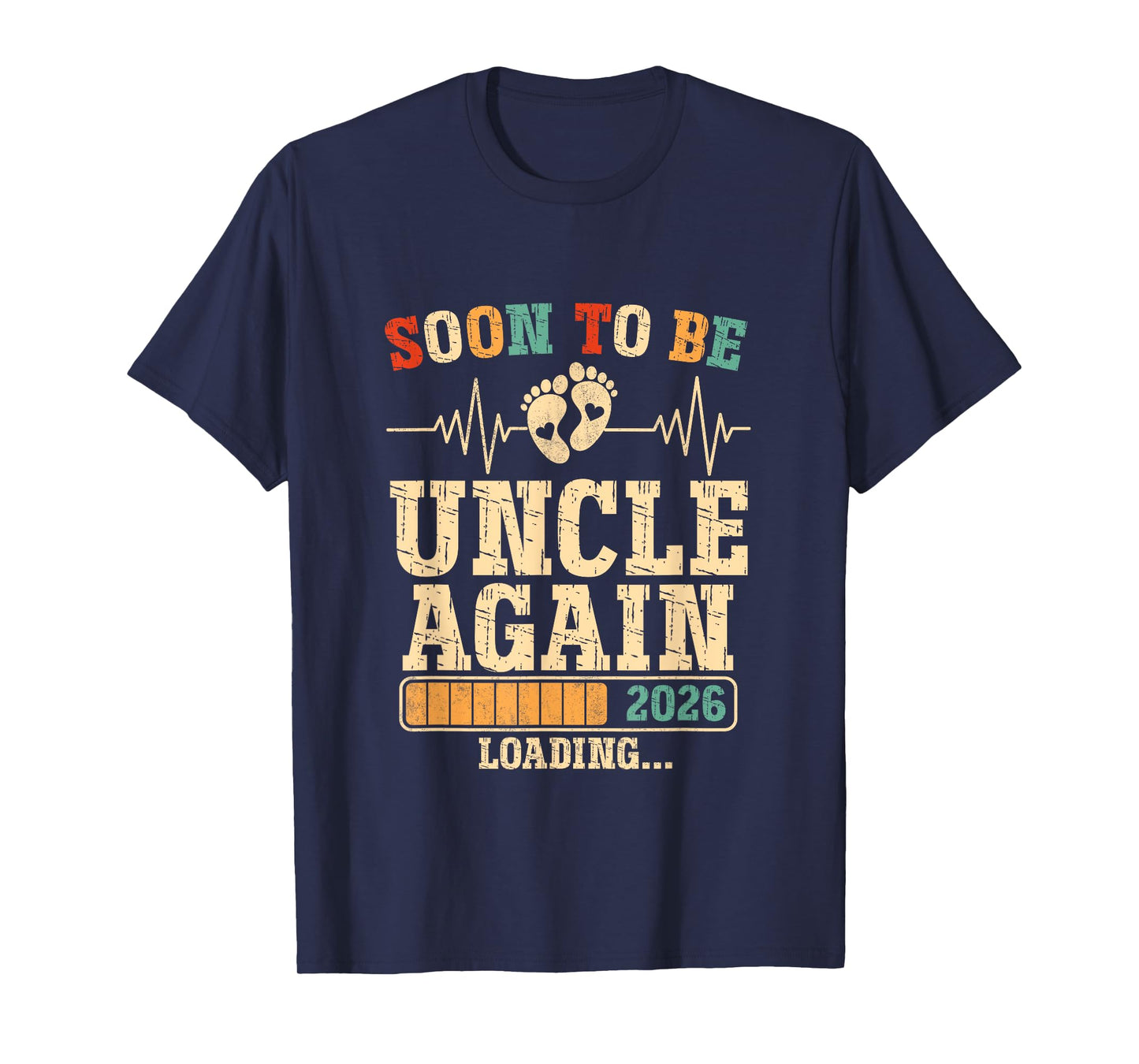 Soon to Be Uncle Again 2026 Loading Pregnancy Announcement T-Shirt