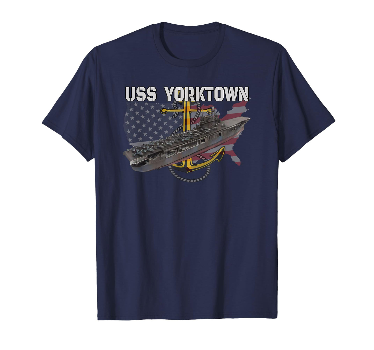 Aircraft Carrier USS Yorktown CV-5 Veterans Day Sailor T-Shirt