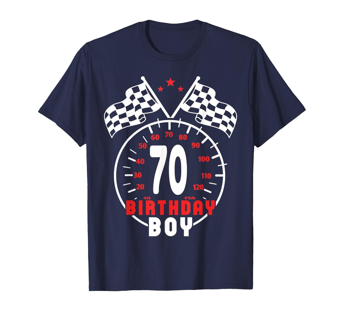 70th Birthday Boy Race Car Racing Car Driver 70 Year Old T-Shirt