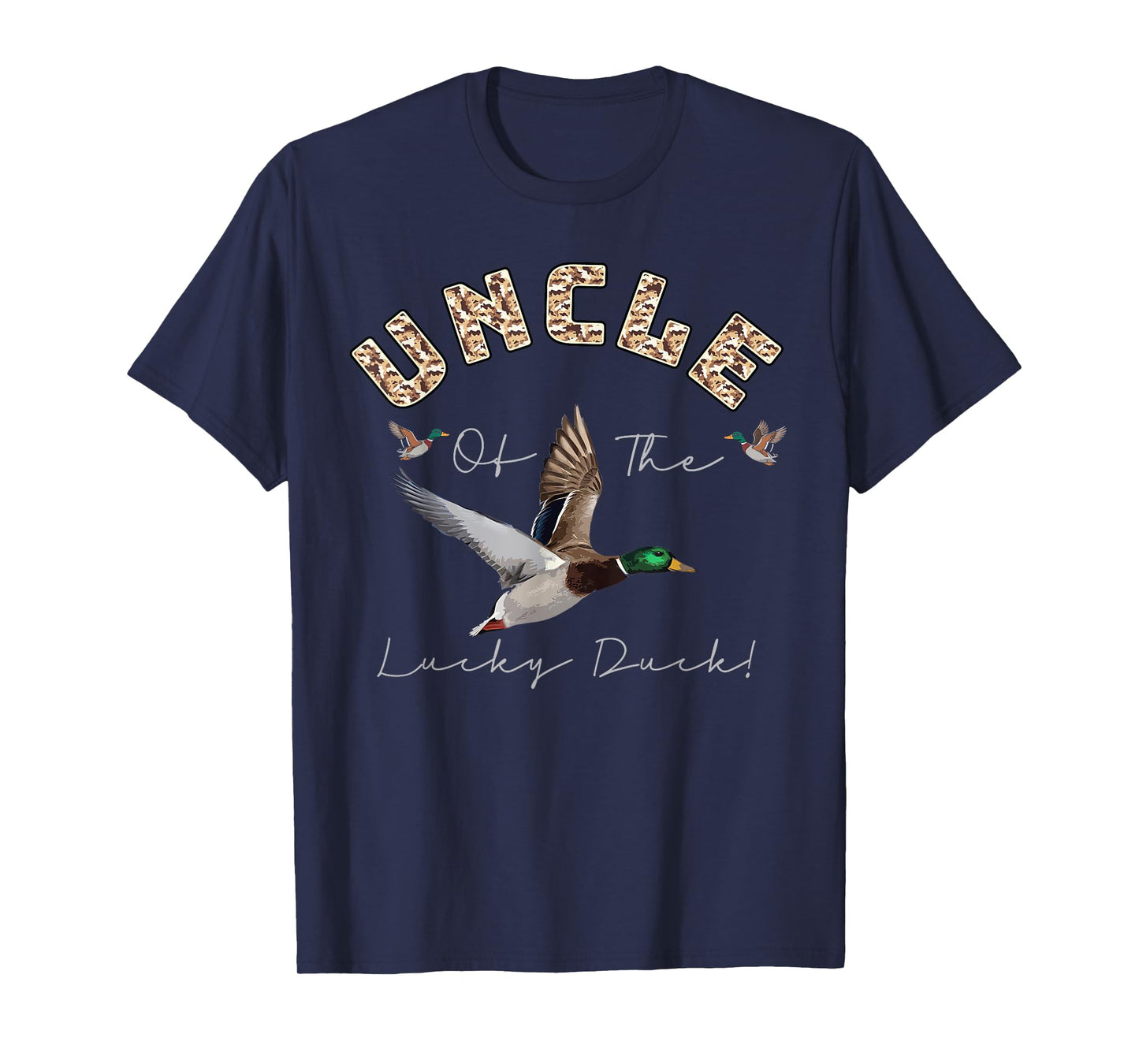 Uncle of The Lucky Duck 1st Birthday Family Mallard Duck T-Shirt