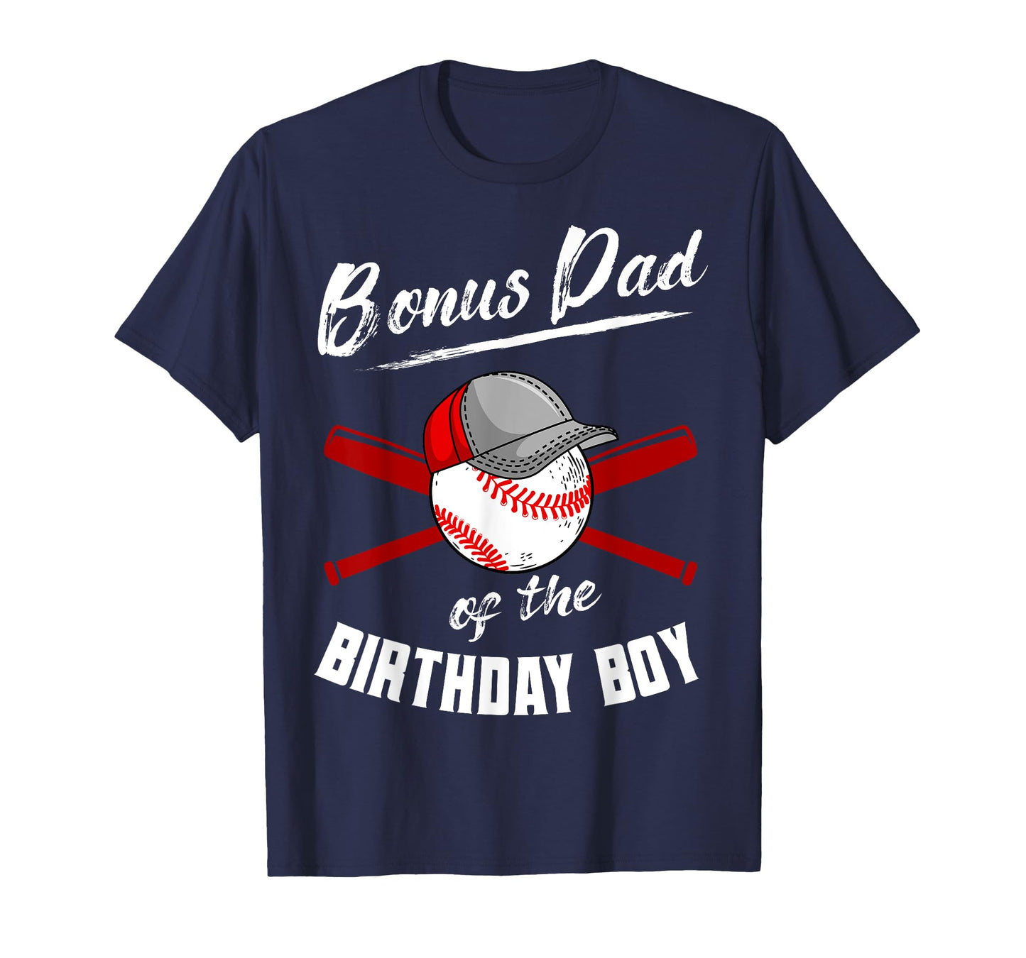 Bonus Dad Of The Birthday Boy Baseball Bday Party T-Shirt