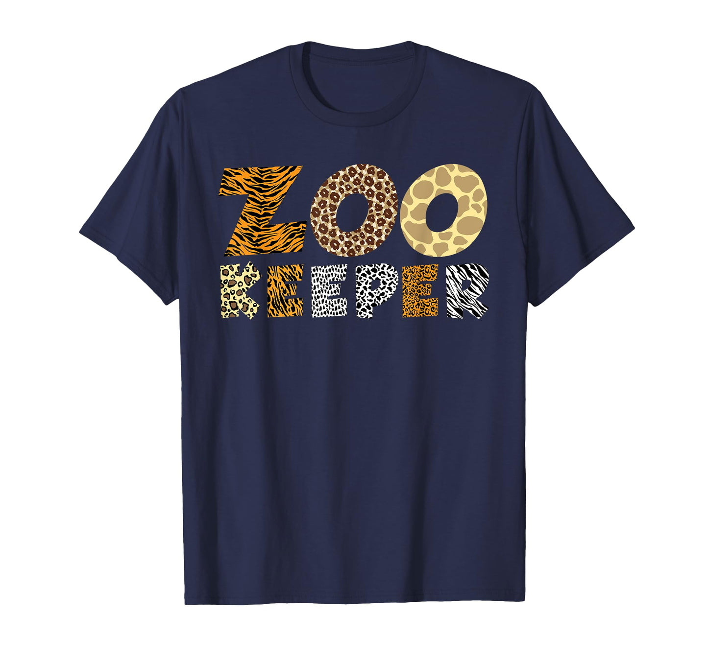 Funny Zoo Keeper Art For Men Women Kids Africa Zookeeper T-Shirt