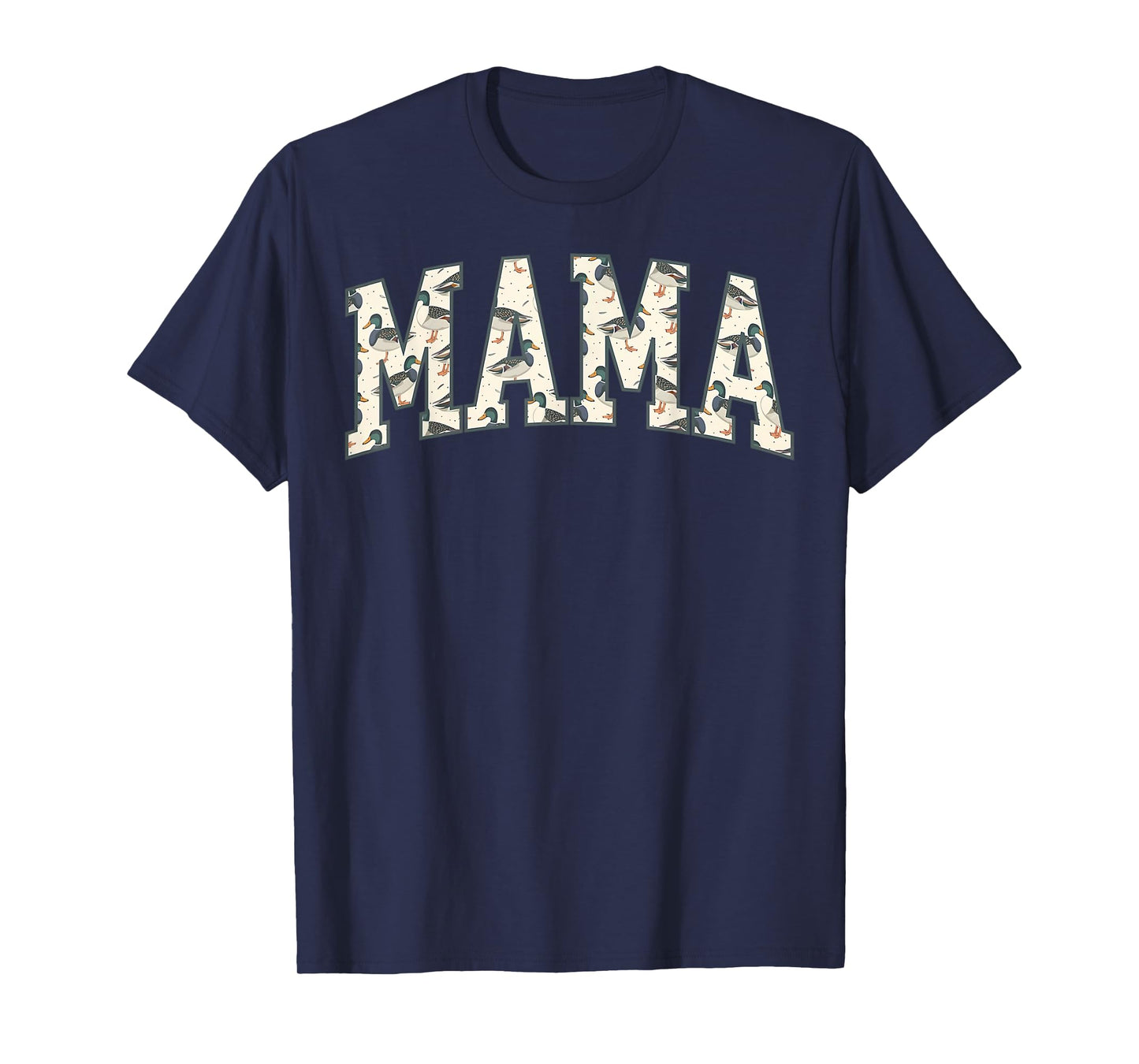 Retro Camo Mallard Duck Mama Hunting Season Mother's Day T-Shirt