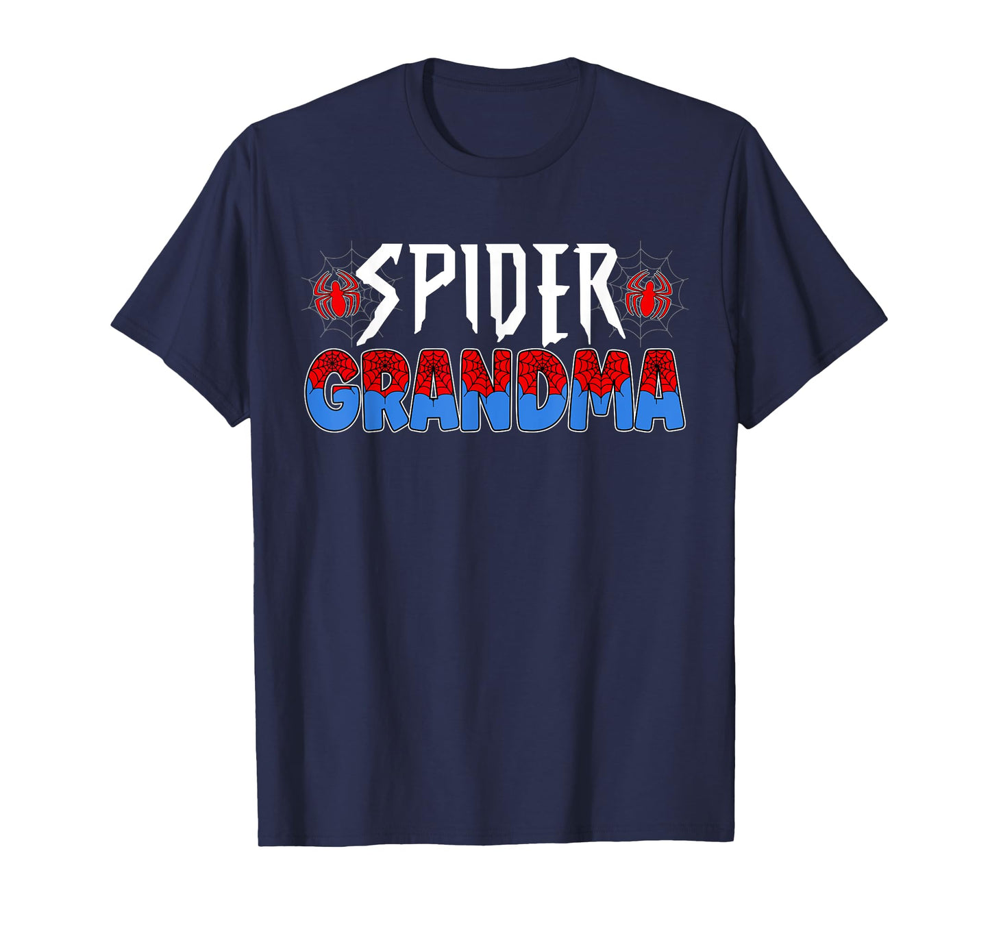 Funny Spider Web Grandma Family Matching Birthday Boy T-Shirt