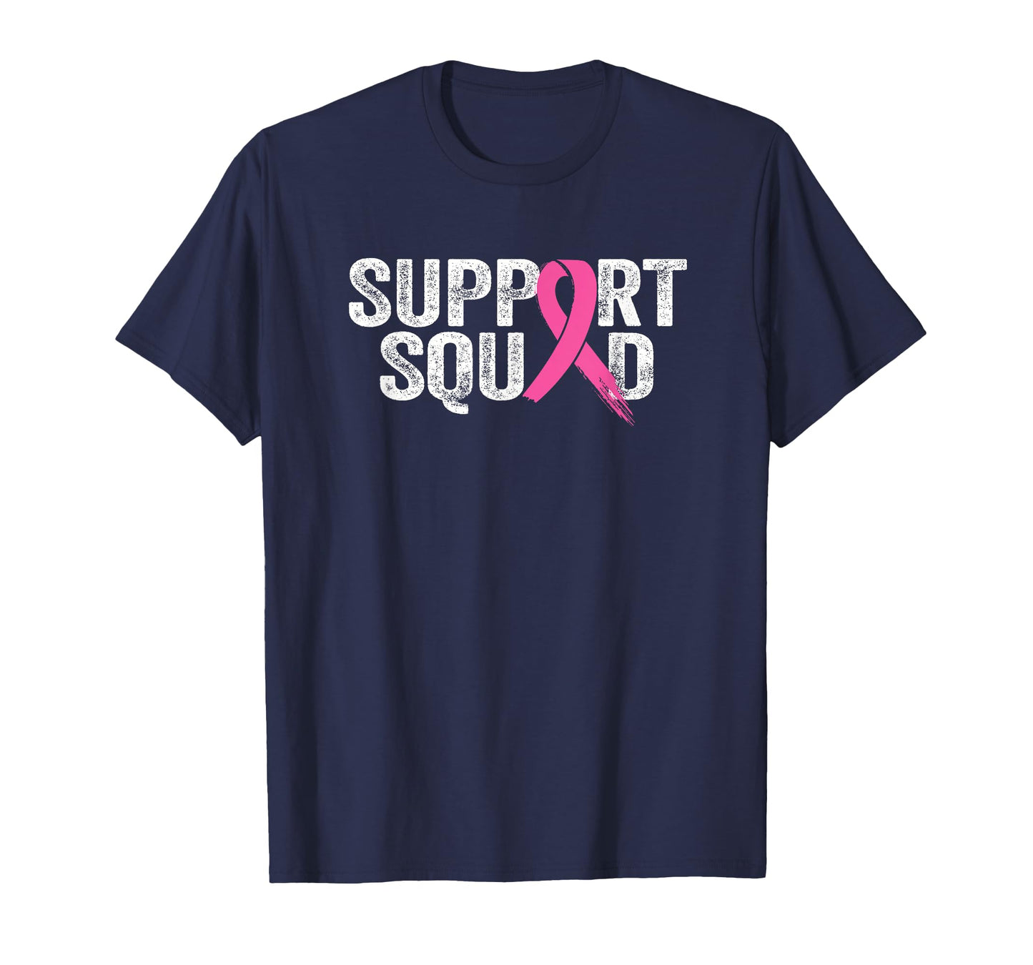 Support Squad Breast Cancer Awareness Month Pink Womens Mens T-Shirt