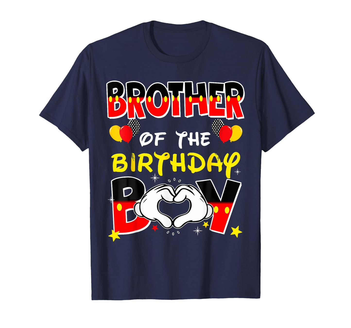 Brother Of The Birthday Boy Family Party Decor Matching T-Shirt