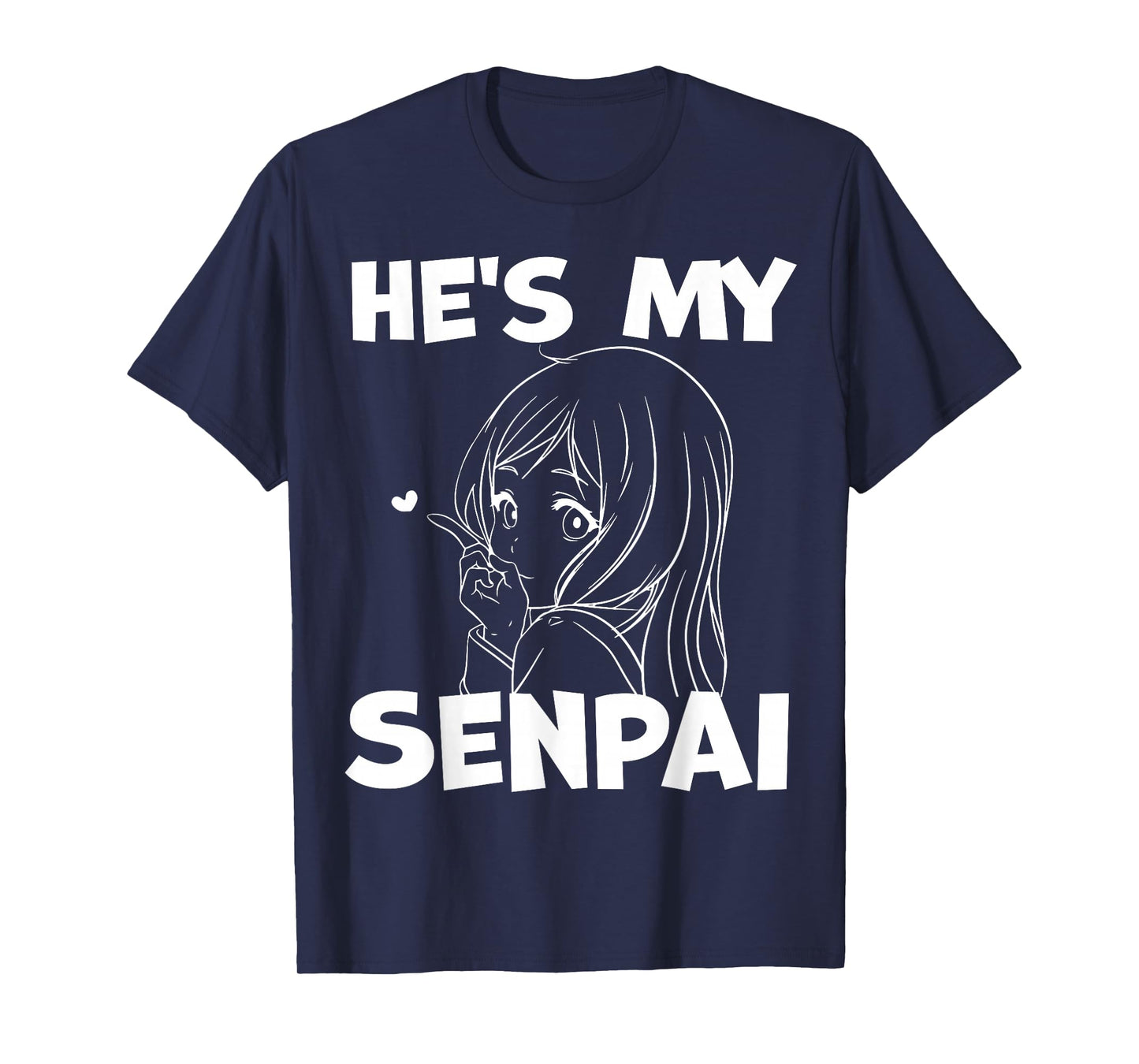 He's My Senpai Funny Anime Matching Couple Girlfriend Gift T-Shirt