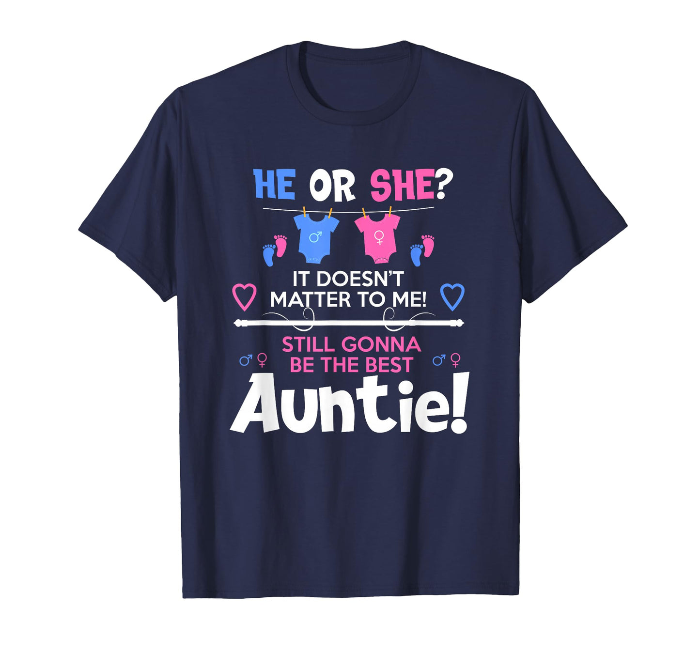Soon To Be Auntie / Aunt Gender Reveal Boy or Girl T-Shirt