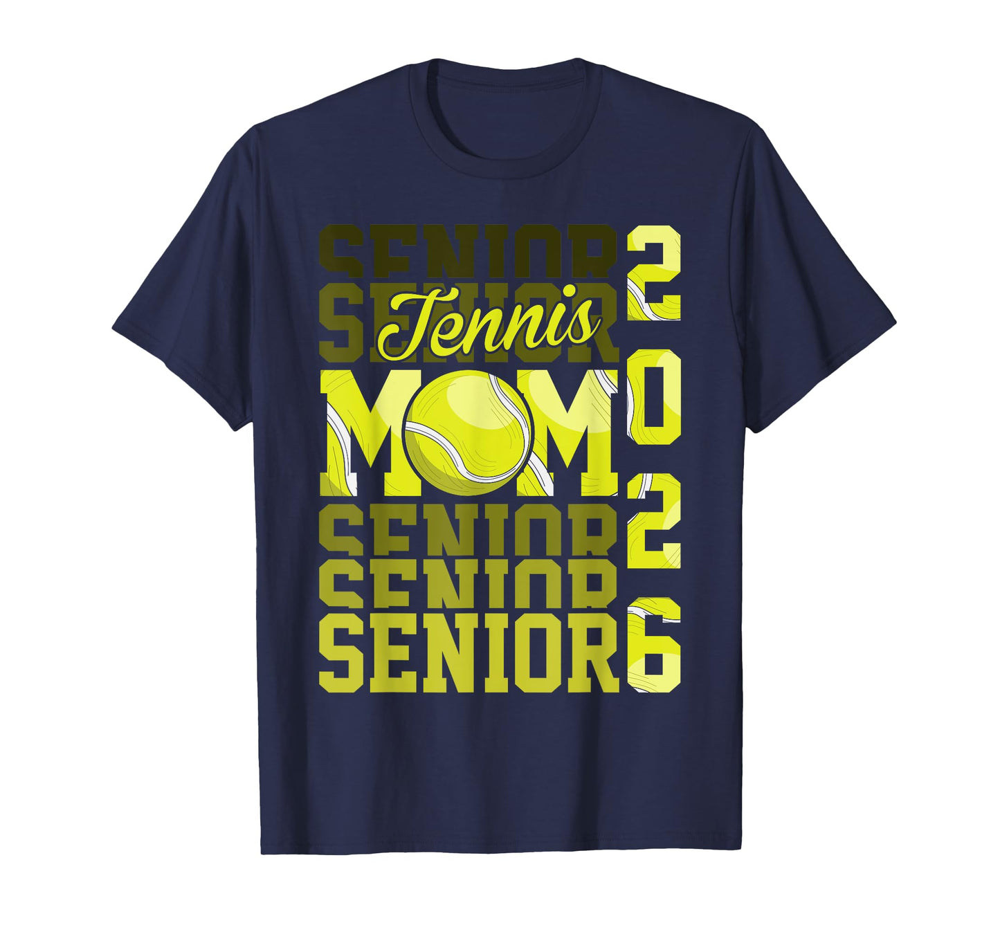 2026 tennis senior Mom graduation Matching family T-Shirt