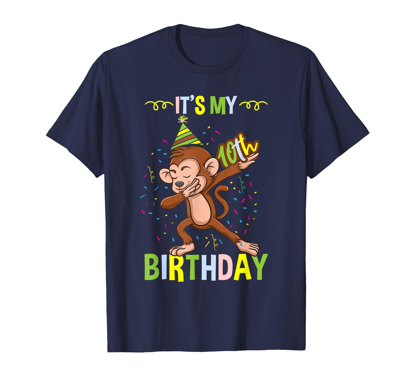 Its My 10th Birthday Monkey T-Shirt