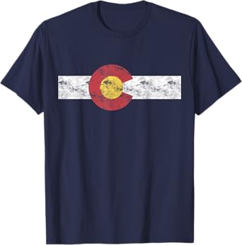 Colorado Flag Shirt Patriotic Colorado State Day Women Girls Kids Men T-Shirt
