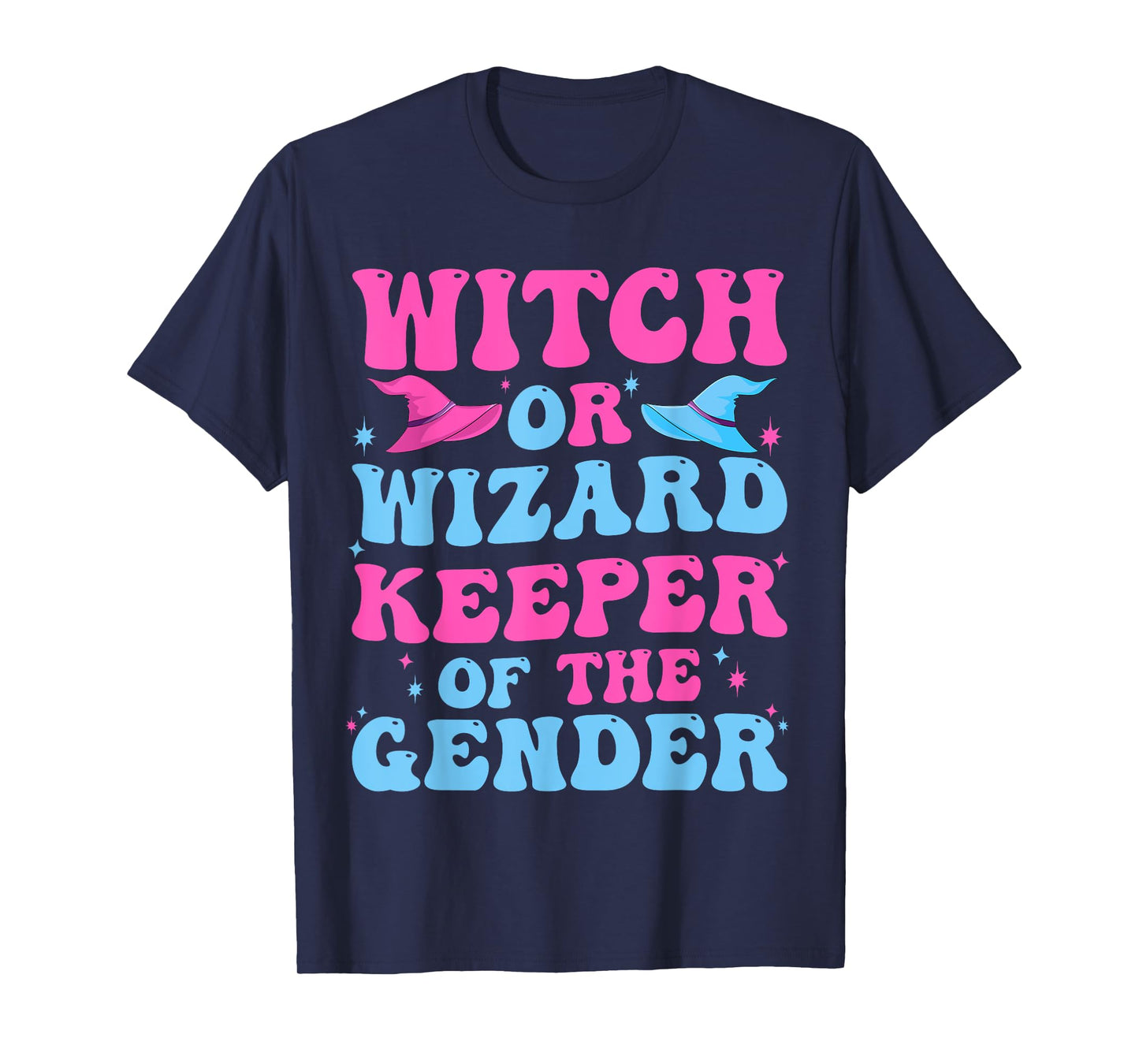 Witch or Wizard Funny Keeper of Gender Gender Reveal Party T-Shirt