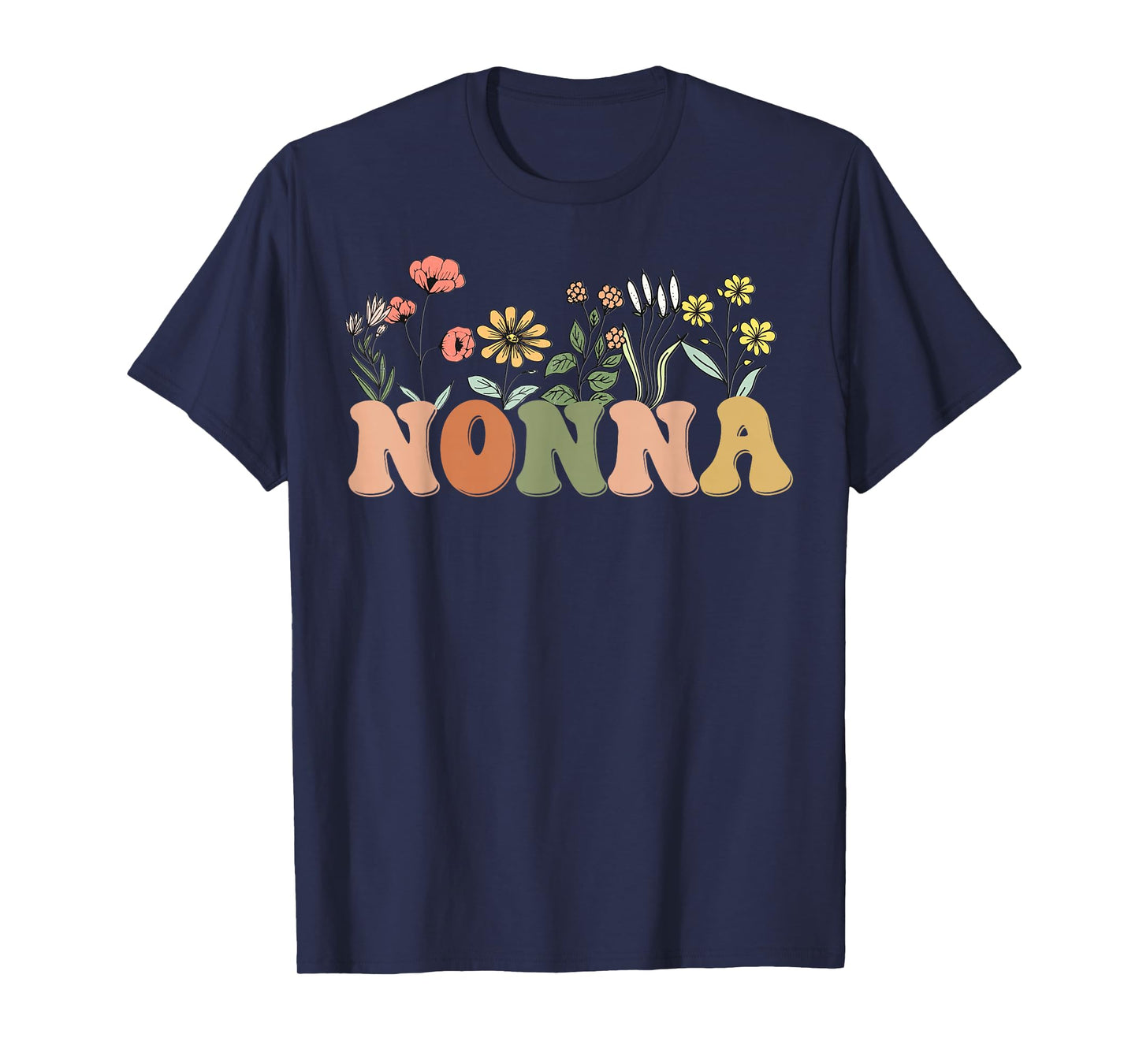 Wildflowers Nonna Floral Mother's Day Nonna T-Shirt