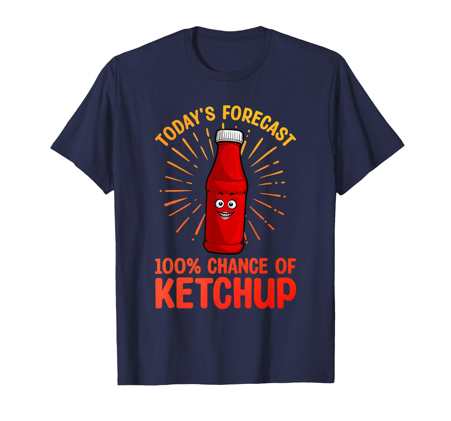 Funny Ketchup Art For Men Women Youth Tomato Ketchup Lover T-Shirt