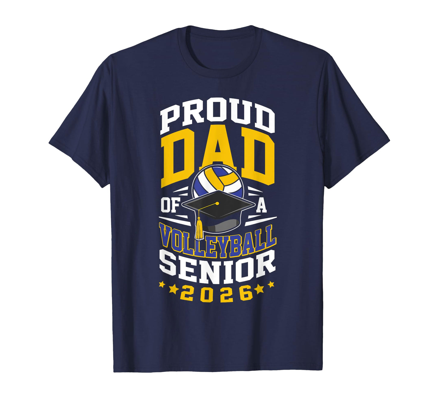 Proud Dad of a volleyball senior 2026 graduation T-Shirt