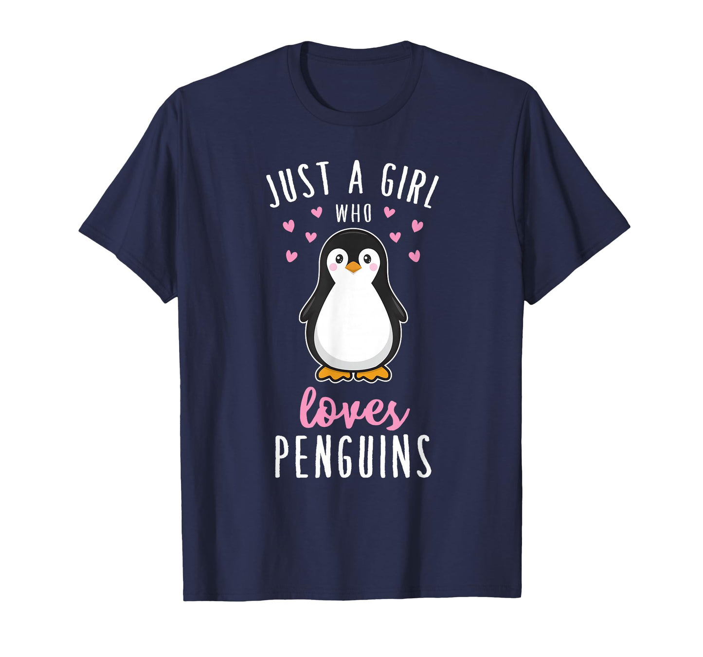 Just A Girl Who Loves Penguins T Shirt Cute Nature Toddlers T-Shirt