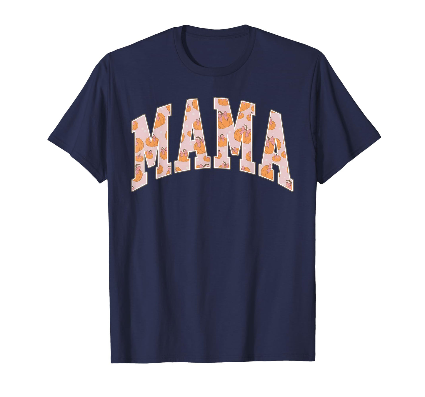 Mama Pumpkin Season Autumn Fall Y'all Leaves Thanksgiving T-Shirt