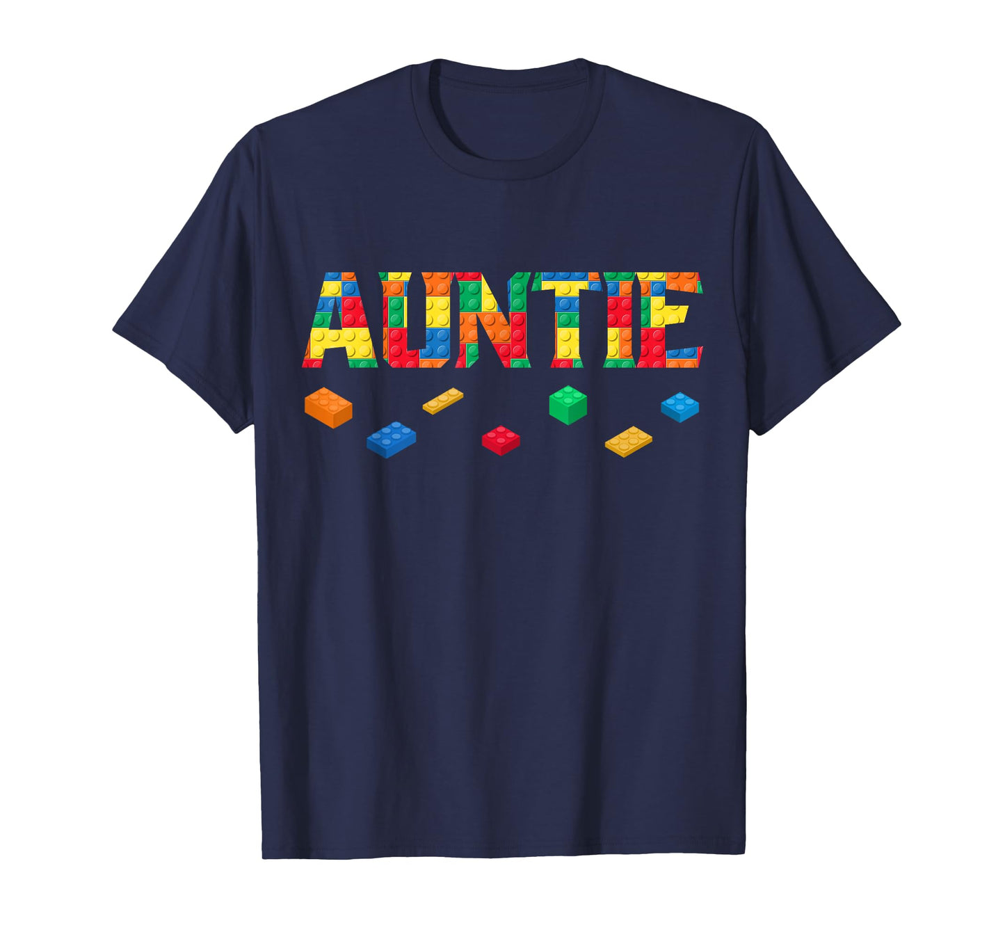 Master Builder Auntie Birthday Boy Building Bricks Blocks T-Shirt