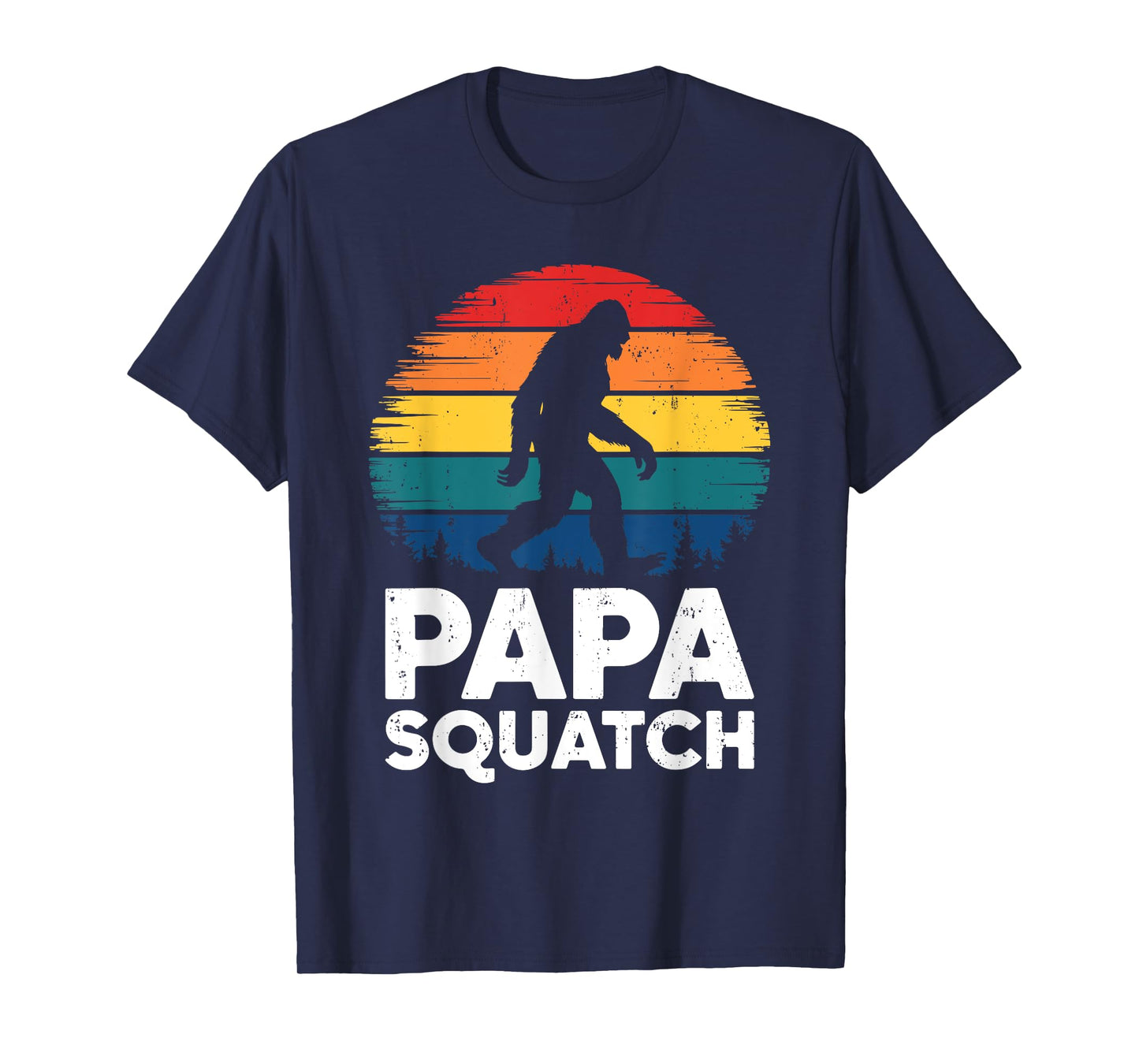 Papa Squatch Shirt Men Fathers Day Sasquatch Bigfoot Papa T-Shirt
