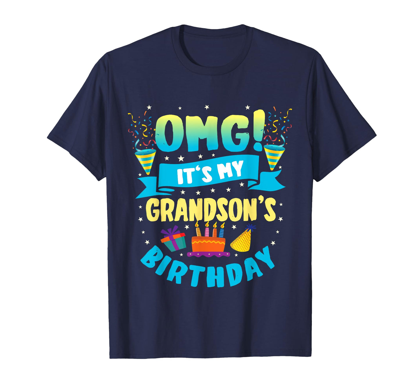 OMG It's My Grandson Birthday T-Shirt