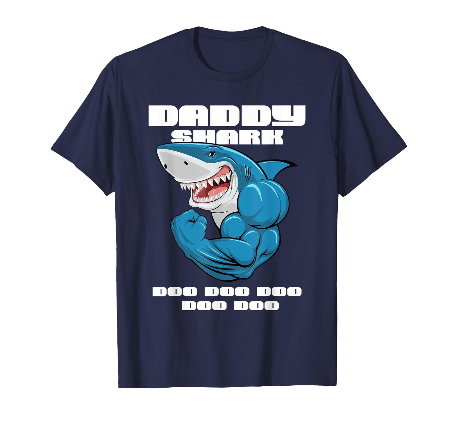 Daddy Shark shirt Funny Fathers Day gift for Kids Mens dad T-Shirt