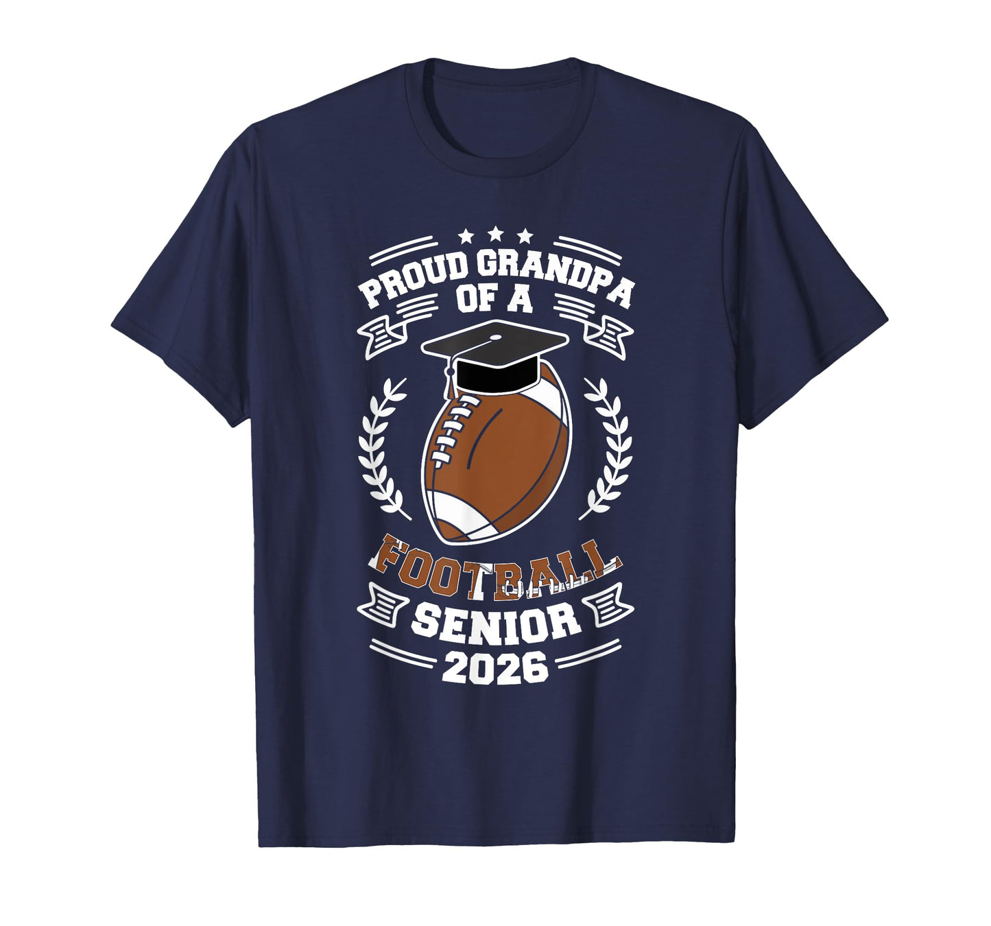 Proud Grandpa of a 2026 football senior graduation T-Shirt