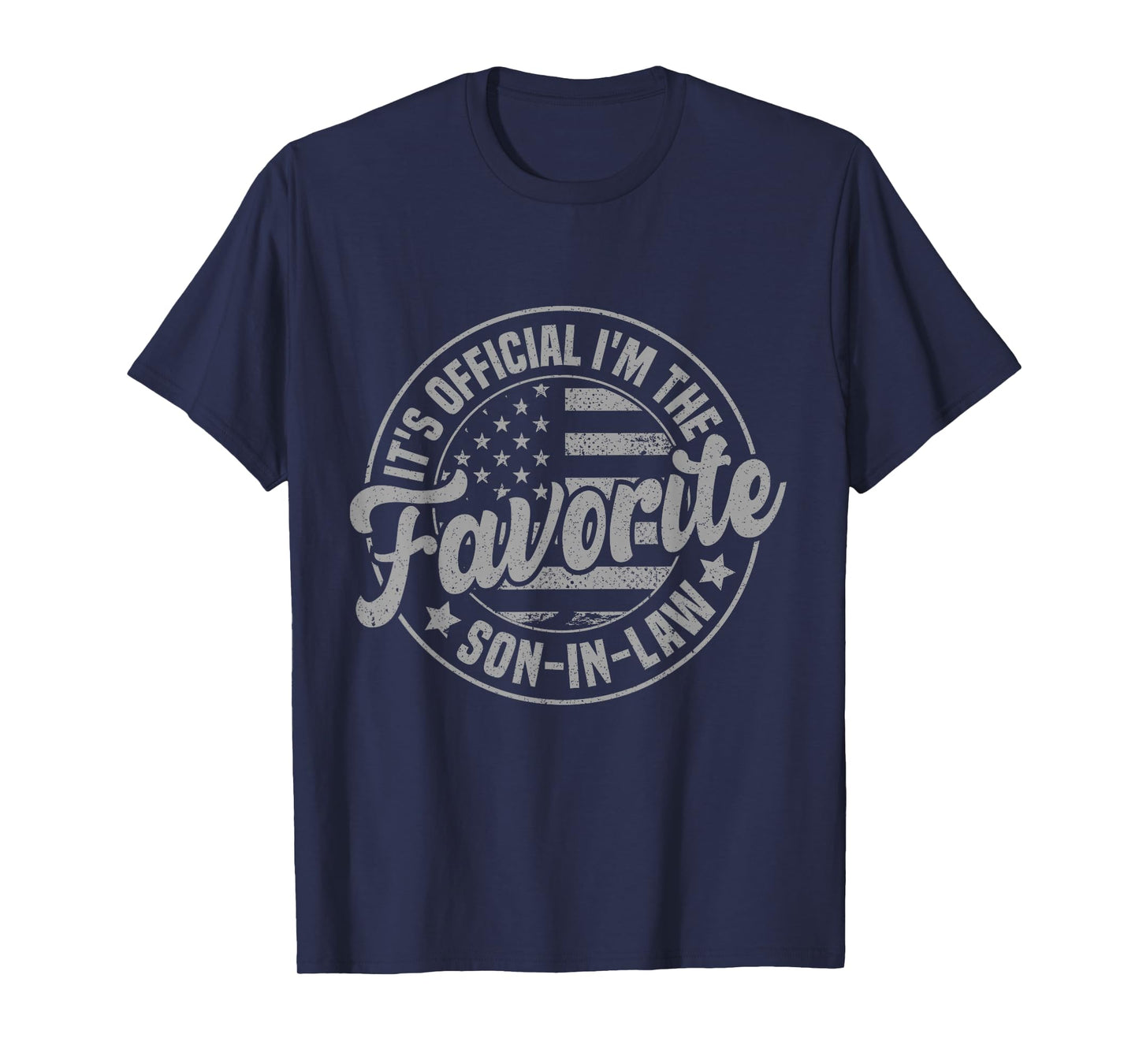It's Official I'm The Favorite Son-In-Law Funny Vintage T-Shirt
