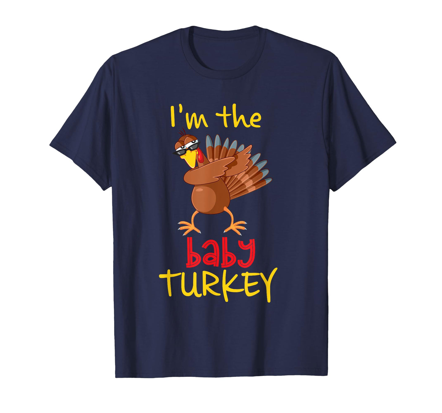 Baby Turkey Matching Family Group Thanksgiving Party T-Shirt