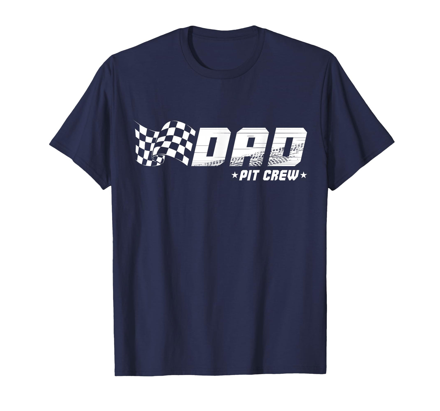 Dad Pit Crew Race Car Birthday Family Racing T-Shirt