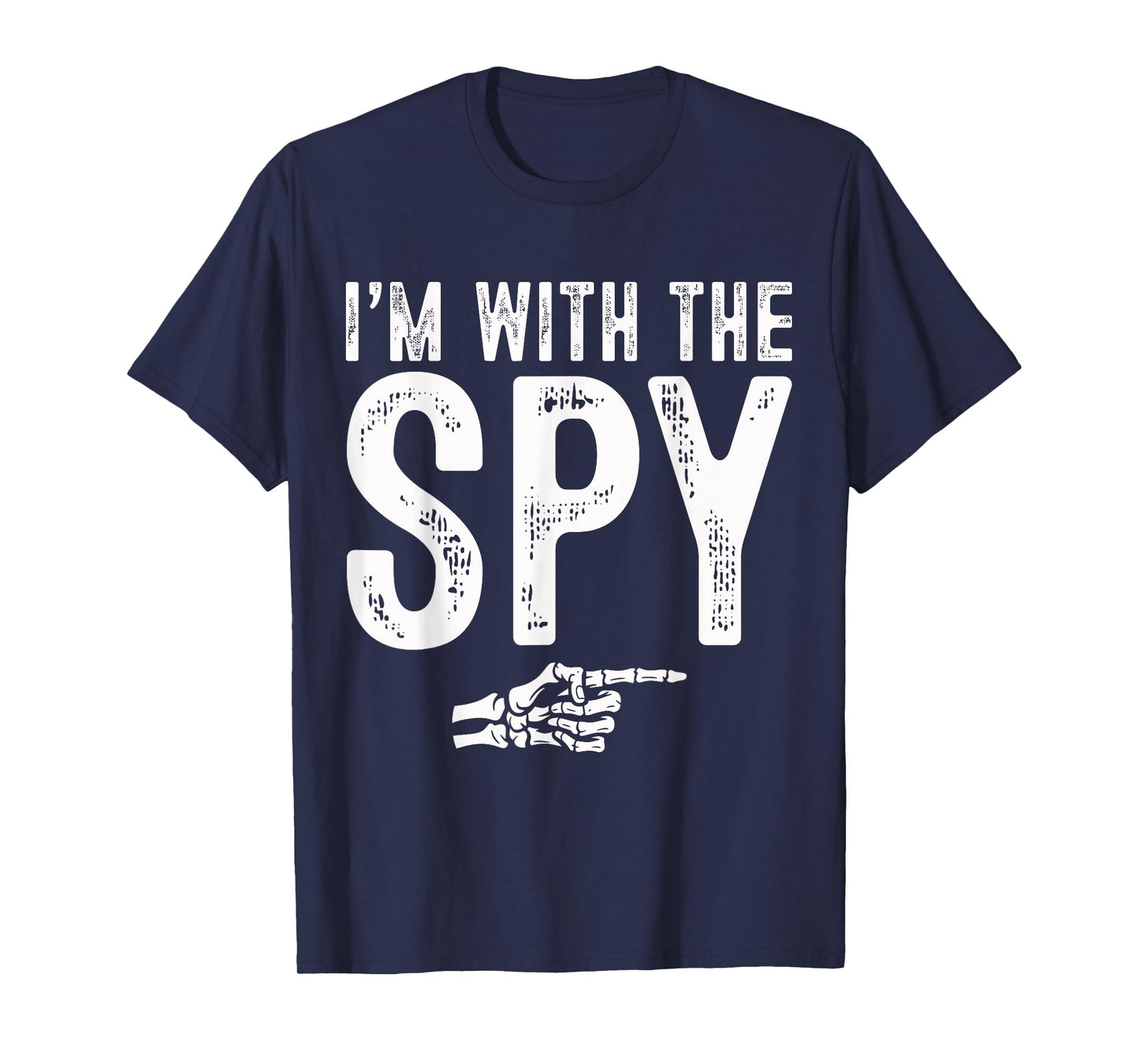 I'm with The Spy Easy Costume Halloween Couples Matching T-Shirt