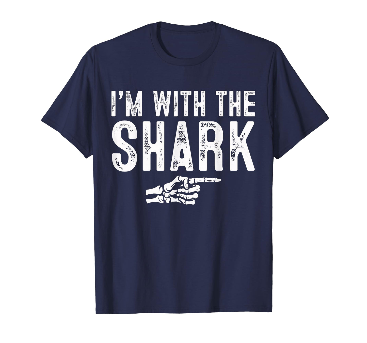 I'm with The Shark Easy Costume Halloween Couples Matching T-Shirt