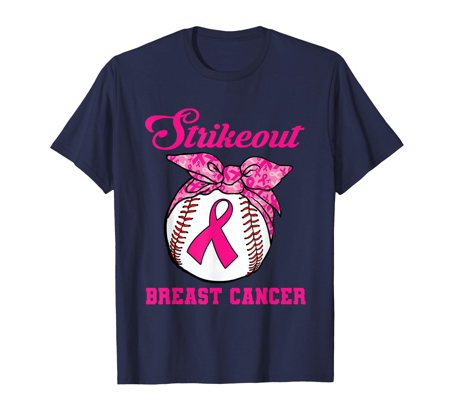 Strike Out Breast Cancer Awareness Baseball Fighters T-Shirt