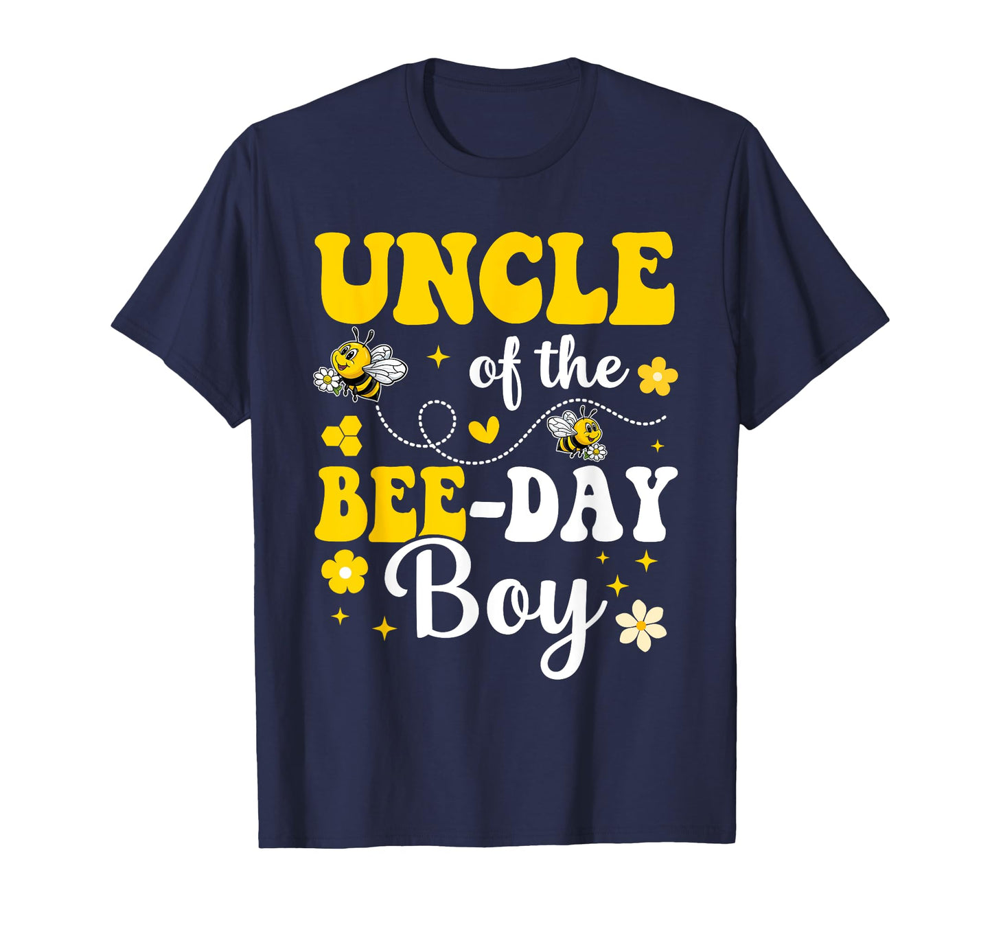 Uncle of The Bee Day Boy Bee Birthday Party Matching Family T-Shirt