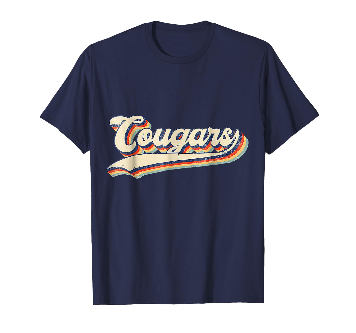 Cougars Sports Name Vintage For Men Women Boys Girls T-Shirt