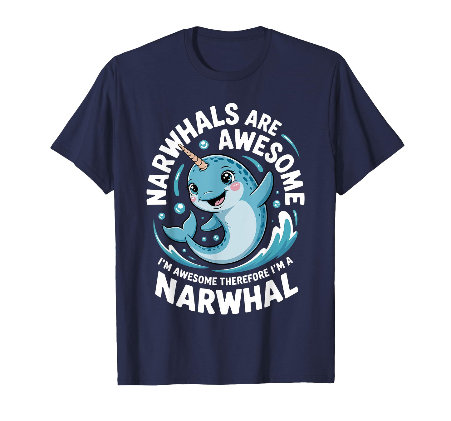 Funny Narwhal Art For Men Women Kids Narwhal Lover Narwhal T-Shirt