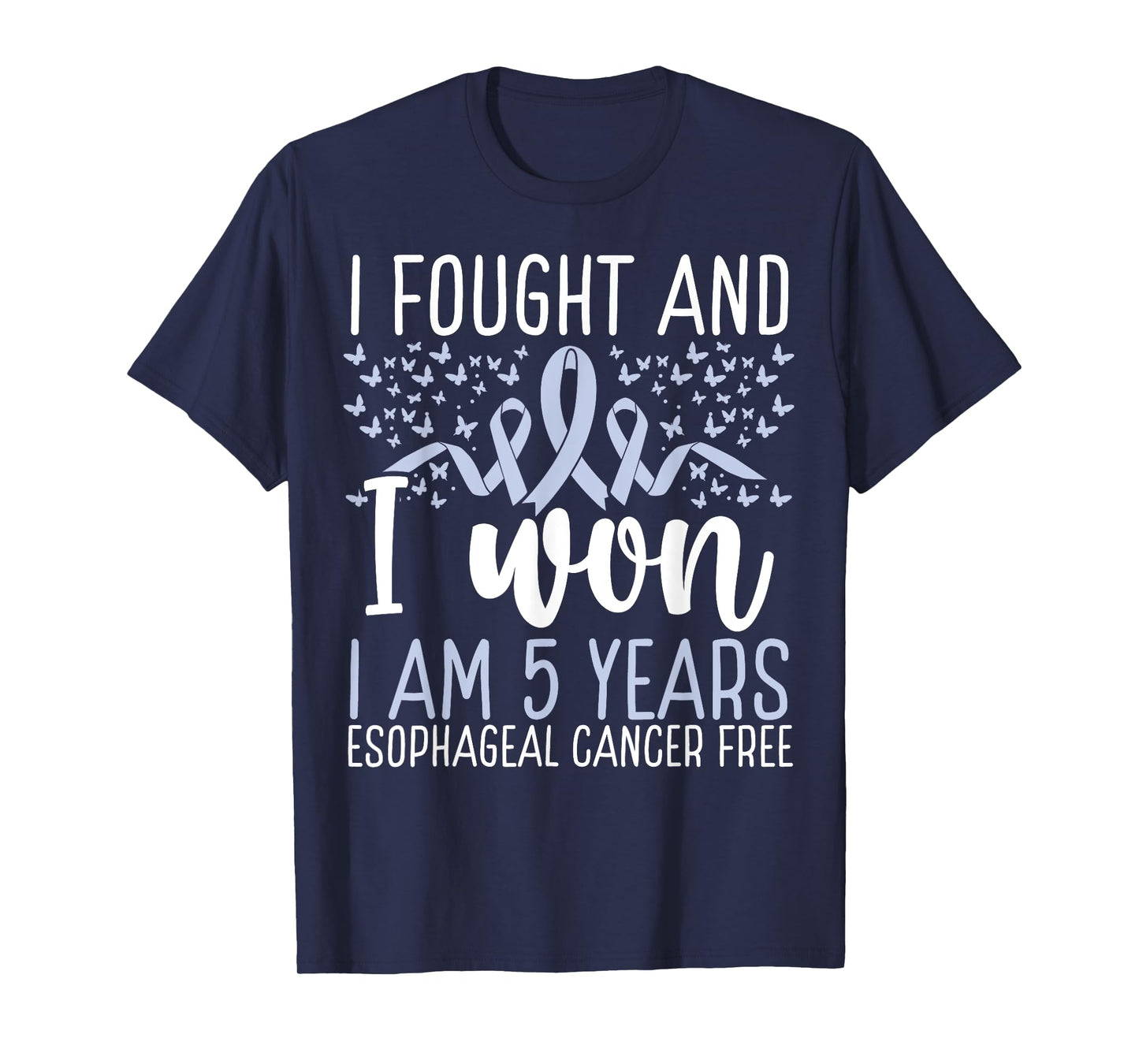 5 Years Cancer Free Survivor Esophageal Cancer Awareness T-Shirt
