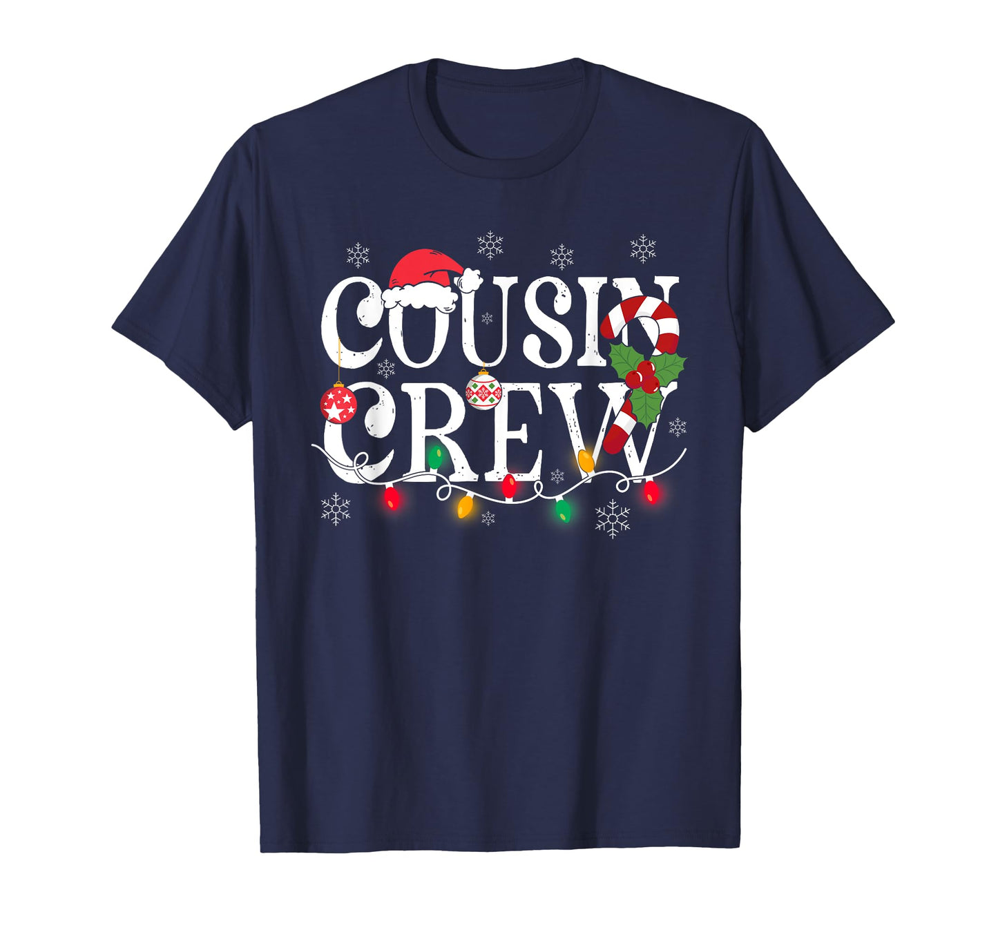 Cousin Crew Christmas Cousins Christmas Matching Family Kids T-Shirt