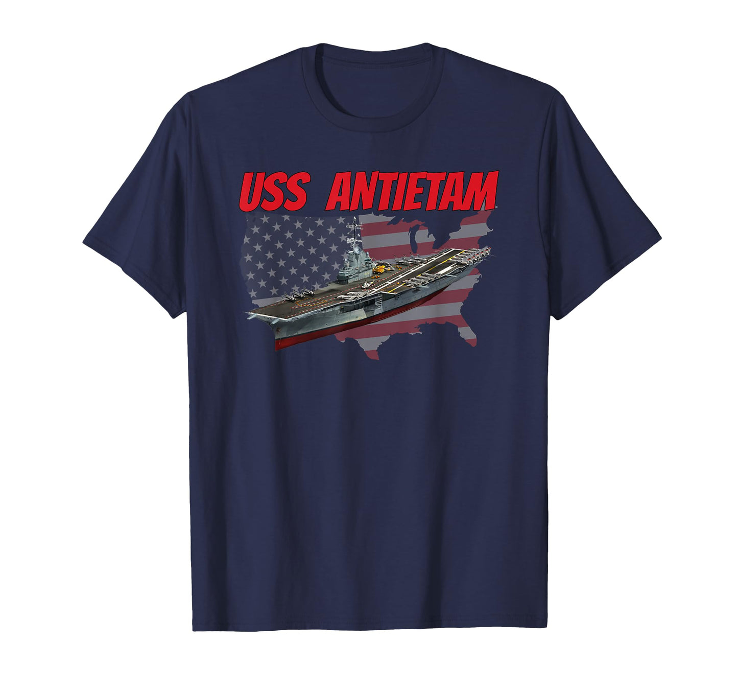 Aircraft Carrier USS Antietam CV-36 CVA-36 CVS-36 Fathers T-Shirt