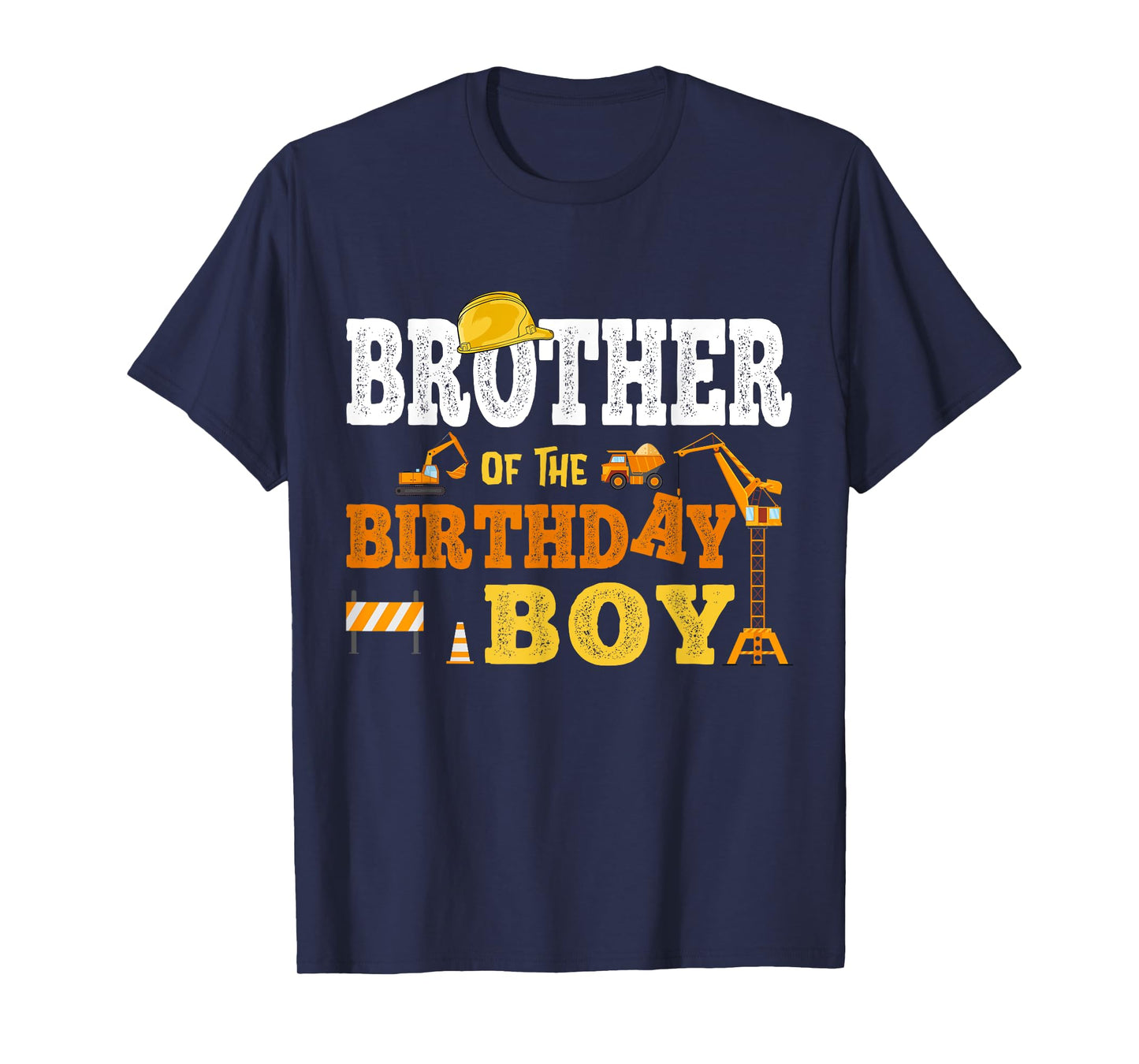 Brother Of The Birthday Boy Kid Construction Matching Family T-Shirt