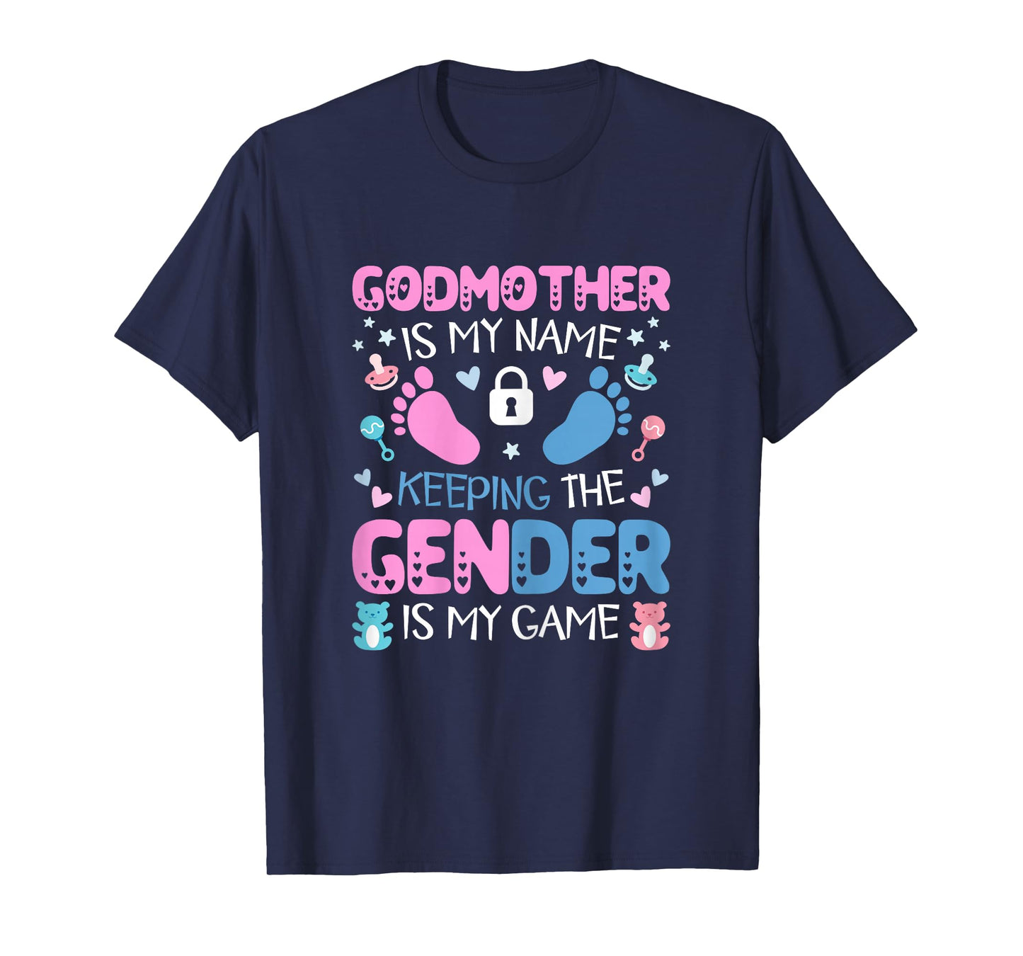 Godmother Gender Keeper Of The Gender Reveal Cute Godmother T-Shirt