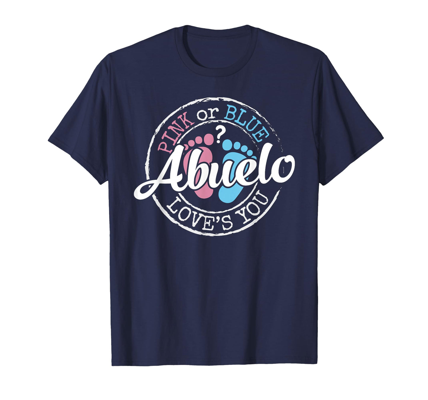 Gender Reveal Abuelo Grandpa To Be Gifts Poppop Baby Shower T-Shirt